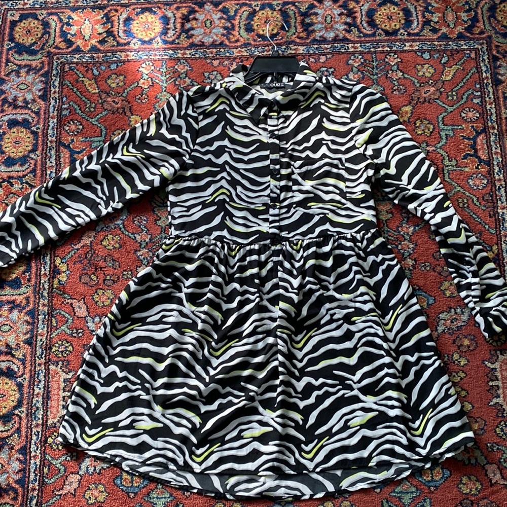 NWOT Quiz Zebra print dress